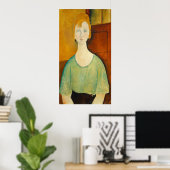 Girl in Green - Amedeo Modigliani Fine Art Poster (Heimbüro)