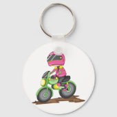 Girl in Pink Reiten - Schlüsselanhänger (Rückseite)