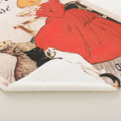 Girl in Red Dress Drink Milk Steinlen Poster Sherpadecke (3/4)