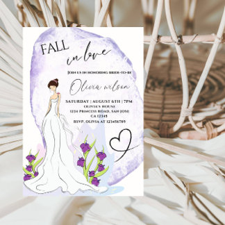 Girl in the Garden Brautparty - Elegante Blumen Einladung