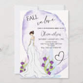 Girl in the Garden Brautparty - Elegante Blumen Einladung (Vorderseite)