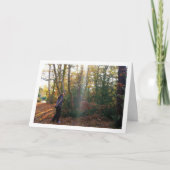 Girl in Woods Portrait Karte (Vorderseite)