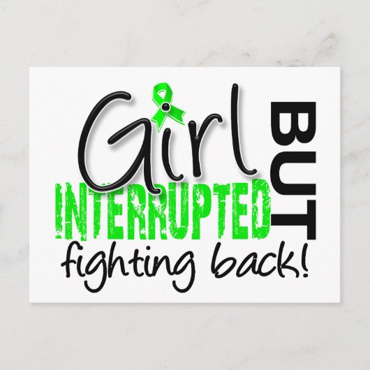 Girl Interrupted 2 Lyme disease Postkarte (Vorderseite)