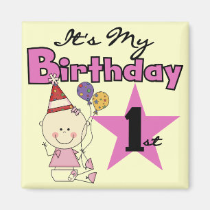 Girl It's My Birthday Tshirts and Gifts Magnet