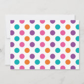 Girl Jump & Play Bounce House Einladungen zum Gebu (Rückseite)