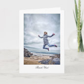 Girl Jumping for Joy - Danke (Vorderseite)