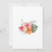 Girl Jungle Safari Baby Sprinkle Einladung (Rückseite)