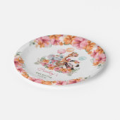 Girl Jungle Safari Pappteller (Schrägansicht)