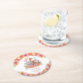 Girl Jungle Safari Runder Pappuntersetzer (Vor Ort)