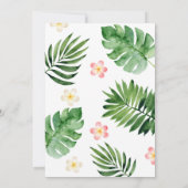 Girl Jungle Safari Wild Einladung zum Geburtstag (Rückseite)