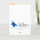 Girl Kindergeburtstag Party danke Karte (Rückseite)