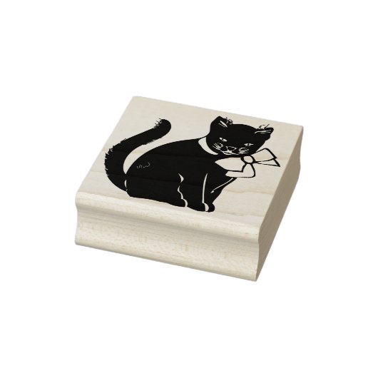 Girl-kitty-Art-Briefmarke Gummistempel (Stempel)