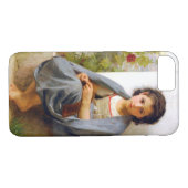 Girl Knitting, Bouguereau Case-Mate iPhone Hülle (Rückseite (Horizontal))