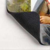 Girl Knitting, Bouguereau Mousepad (Ecke)