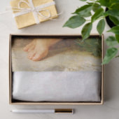 Girl Knitting, Bouguereau Seidenpapier (Geschenk)