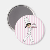 Girl Koch Print Magnet (Vorderseite/Rückseite)