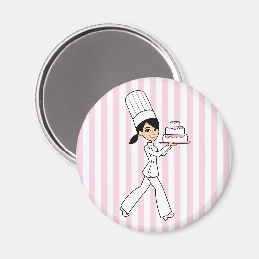 Girl Koch Print Magnet (Vorderseite/Rückseite)