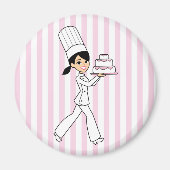 Girl Koch Print Magnet (Vorne)