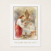 GIrl Kommunion Katholische Erinnerung an Heilige K (Vorderseite)