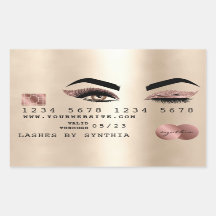 Girl Kreditkarte Make-up Wink Auge Gold Gold