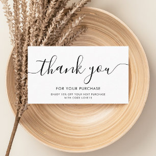 Girl-Kunde Vielen Dank QR Code White Visitenkarte