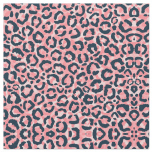 Girl Künstlerisch Pink Blue Leopard Animal Print Stoff