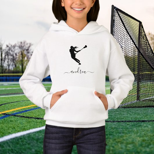 Girl Lacrosse Individuelle Name Personalisiert Kid Hoodie