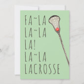 Girl-Lacrosse-Urlaubskarte Feiertagskarte (Vorderseite)