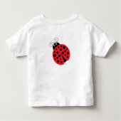 Girl Ladybug Birthday Toddler Fine Jersey T - Shir Kleinkind T-shirt (Rückseite)