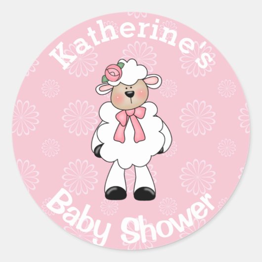 Girl Lamb Stickers (Vorderseite)