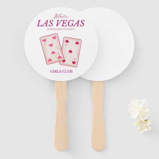 Girl-las-vegas-Junggeselinnen-Abschied Fächer (Vorne und Hinten)