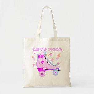 Girl Lasse Roll Roller Skaten Retro Neon Pink Tragetasche