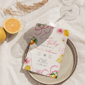 Girl Lemon Ciao Baby Italian Baby Shower Einladung