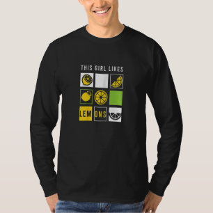 Girl Lemons Lemonade Summer Lemon Juice T-Shirt