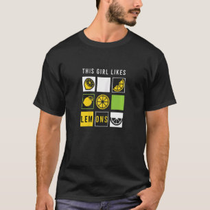Girl Lemons Lemonade Summer Lemon Juice T-Shirt