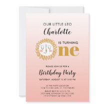 Girl Leo Sun Sign erster Geburtstag