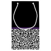 Girl Leopard drucken Hübsche Lila Multifunktionsle Kleine Geschenktüte (Rückseite)