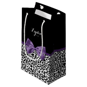 Girl Leopard drucken Hübsche Lila Multifunktionsle Kleine Geschenktüte