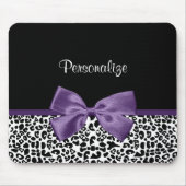 Girl Leopard drucken Hübsche Lila Multifunktionsle Mousepad (Vorne)