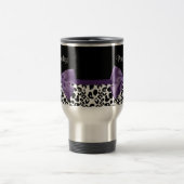 Girl Leopard drucken Hübsche Lila Multifunktionsle Reisebecher (Mittel)
