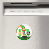 Girl Leprechauns Regenbogen und Gold Magnet (In Situ (Geschirrspüler))