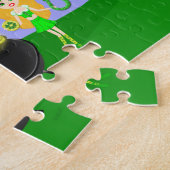 Girl Leprechauns Regenbogen und Gold Puzzle (Seite)