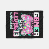 Girl Level 13 Entsperrtes Videospiel 13. Geburtsta Fleecedecke (Vorderseite (Horizontal))