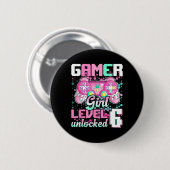Girl Level 6 unverschlossenes Videospiel 6. Geburt Button (Vorne & Hinten)