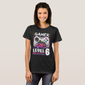 Girl Level 6 unverschlossenes Videospiel 6. Geburt T-Shirt (Vorne ganz)