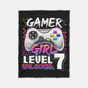 Girl Level 7 Unlock Video Game 7. Geburtstagsgesch Fleecedecke