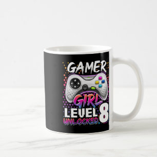 Girl Level 8 unverschlossenes Videospiel 8. Geburt Kaffeetasse