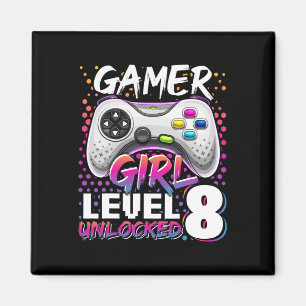 Girl Level 8 unverschlossenes Videospiel 8. Geburt Magnet