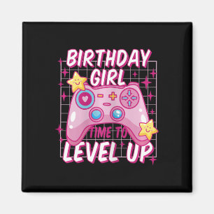 Girl Level Unlock Video Game Geburtstagsgeschenke  Magnet