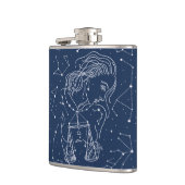 Girl Libra Zodiac Sign Flask Flachmann (Links)
